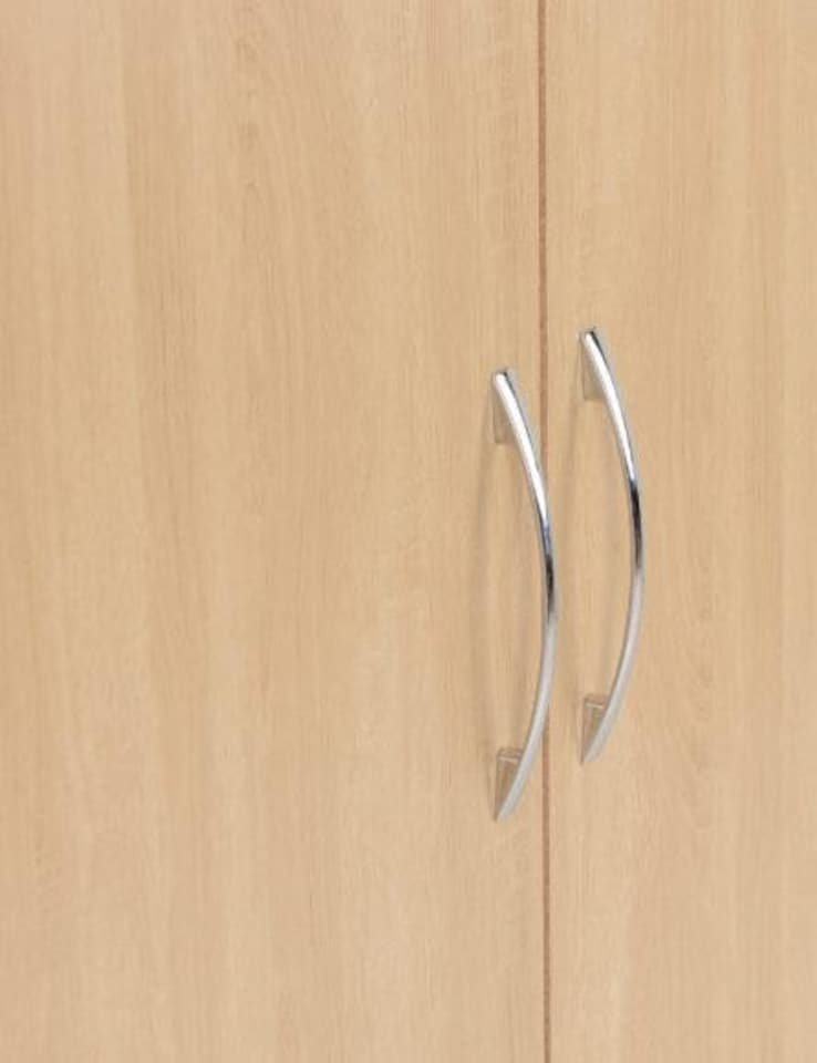 image 1 of Nevada 2 Door 1 Drawer Wardrobe - L52 x W78 x H182.5 cm - Sonoma Oak Effect | Brown | Sonoma Oak