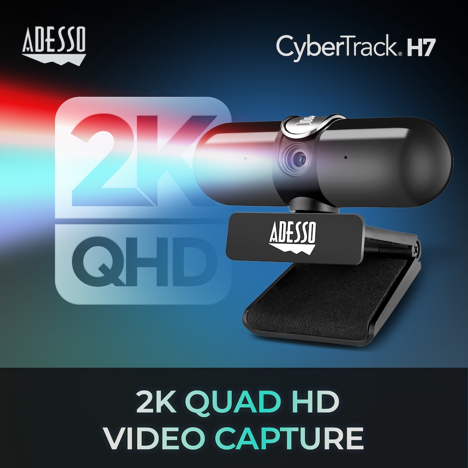 image 1 of Adesso QUAD HD Webcam 2K (5.0 Megapixel)