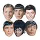 image 1 of Star Trek The Original Series Enterprise Crew Cardboard Face Masks - Pack of 6