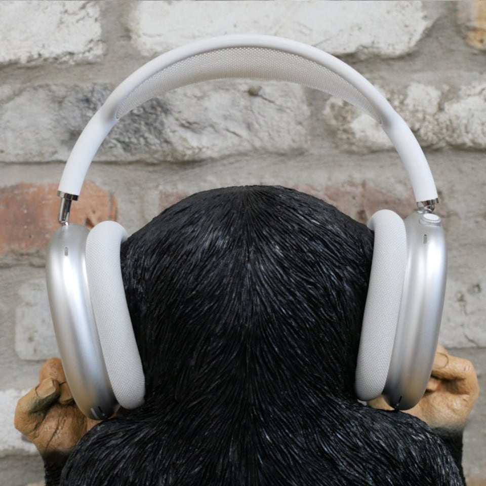 image 1 of Gifts Direct 2 U 'Up Yours' Monkey Headphone Holder Ornament | Black