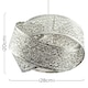 image 3 of ValueLights Hacienda Brushed Chrome Ceiling Pendant Shade