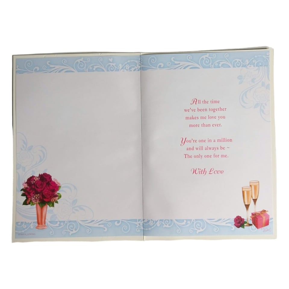 image 1 of I Will Always Love You Rose Flower Pot Design Greeting Card