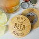 image 2 of Personalised Free Text Bamboo Bottle Opener Coaster