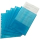 image 1 of Pack of 250 A4 Blue Clear Punched Pockets by Janrax
