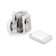 image 3 of 1 x Shower Part Eastbrook Top Zinc Alloy Shower Door Rollers/Runners 23mm Wheel Diameter ES1
