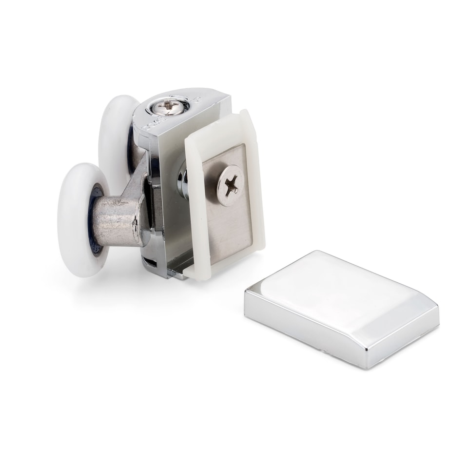 image 1 of 1 x Shower Part Eastbrook Top Zinc Alloy Shower Door Rollers/Runners 23mm Wheel Diameter ES1