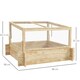image 5 of Outsunny Outdoor Raised Garden Bed with Cold Frame Greenhouse and Openable Top