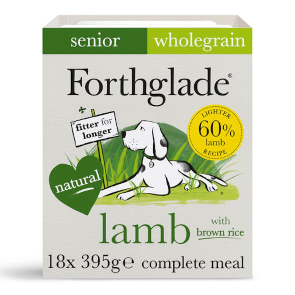 image 1 of Forthglade Wholegrain Lamb, Brown Rice and Vegetables Senior Wet Dog Food - 36 x 395g