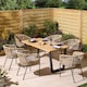 image 5 of Rowlinson Oslo 6 Seat Dining Set - 160cm Table Multi