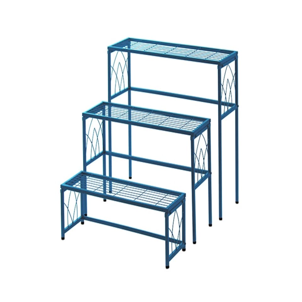 image 1 of Nesting Plant Stands Blue Blue