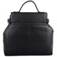image 2 of Premium Soft Genuine Leather Cross Body Shoulder Bag, Detachable Strap Black | Black