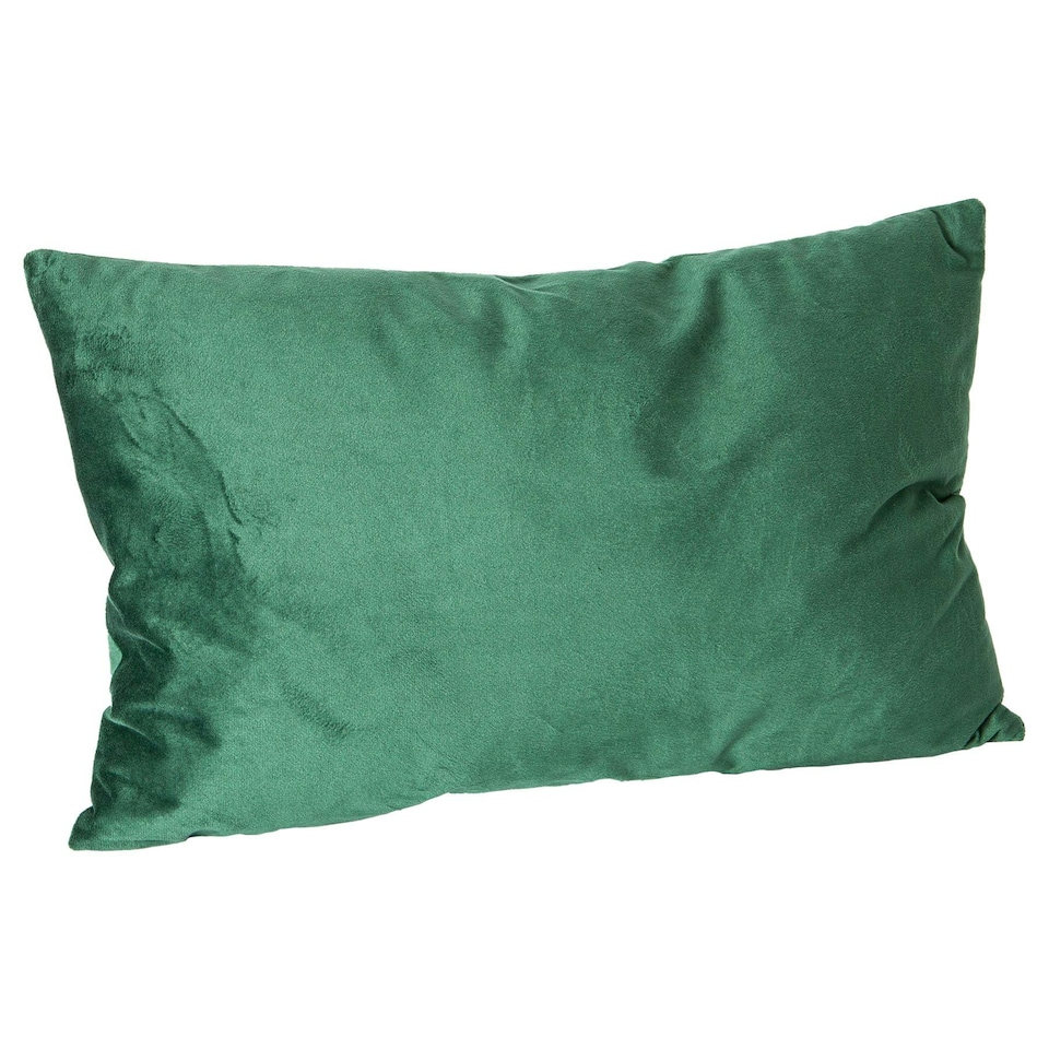 image 1 of Nicola Spring Rectangle Velvet Cushion - 60cm x 40cm - Green Green