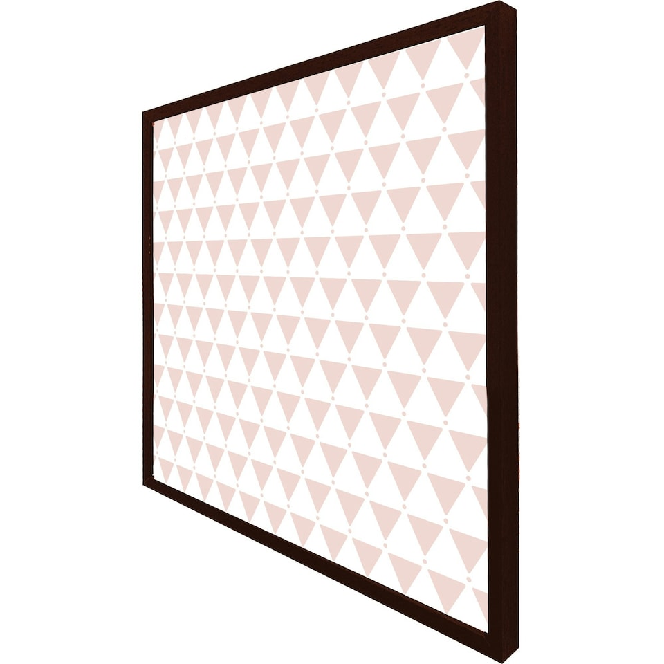 image 1 of Pink triangles (Picture Frame) Brown | Oak | M