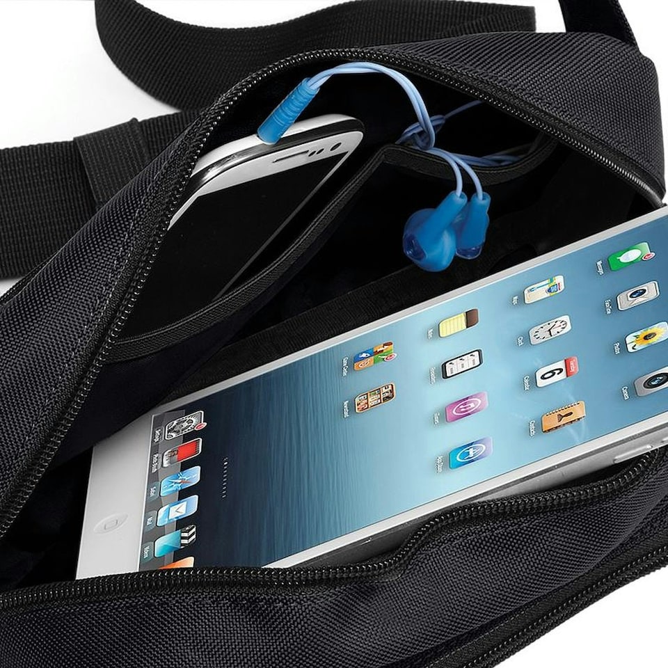 image 1 of BagBase Organiser Belt / Waistpack Bag (2.5 Litres) - Black - One Size | Black