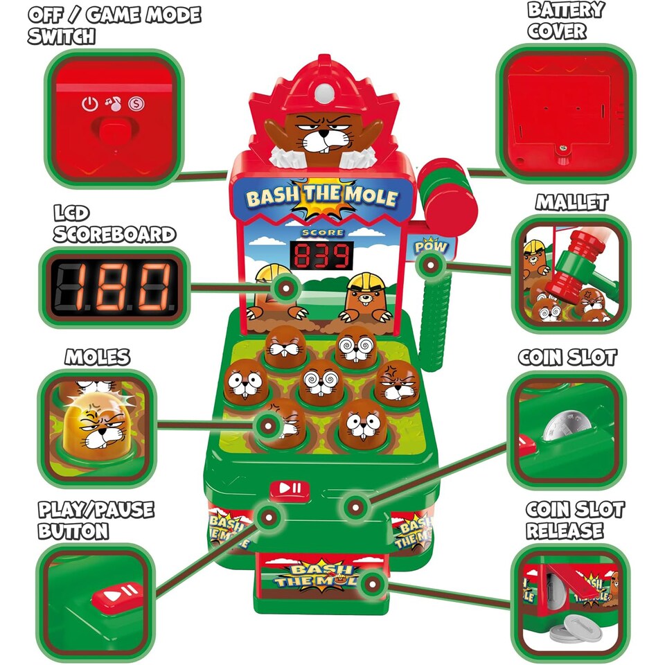 image 1 of TEVO Bash The Mole Game