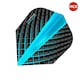 image 1 of Harrows 100 Micron Quantum Dart Flights Set (Pack of 3) - Charcoal Grey/Royal Blue - One Size