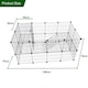 image 3 of Gr8 Home Large Cat Cage Playpen Enclosure Pet Rabbit Ferret Kennel Metal Wire Crate Box