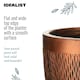 image 6 of Mesh Style Bronze Round Planter, Indoor Plant Pot D26.5 H24.5 cm, 13 ltrs Cap.