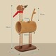 image 7 of PawHut Cat Tree 98cm Deer-Designed Scratching Post with Ball Tunnel, Brown
