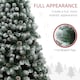 image 5 of HOMCOM 7ft Artificial Pine Christmas Tree with Pinecones, Steel Base