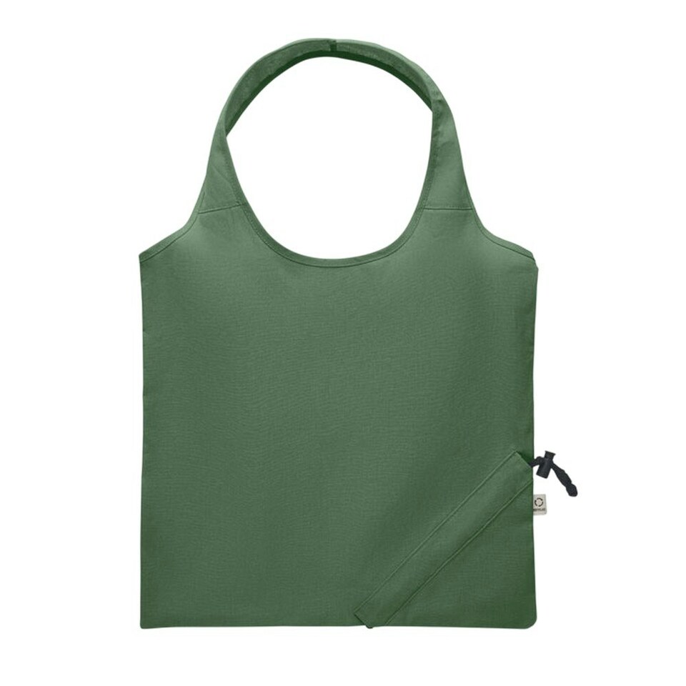 image 1 of MidOcean Carrie Foldable Shopper Bag - Dark Green - One Size Green