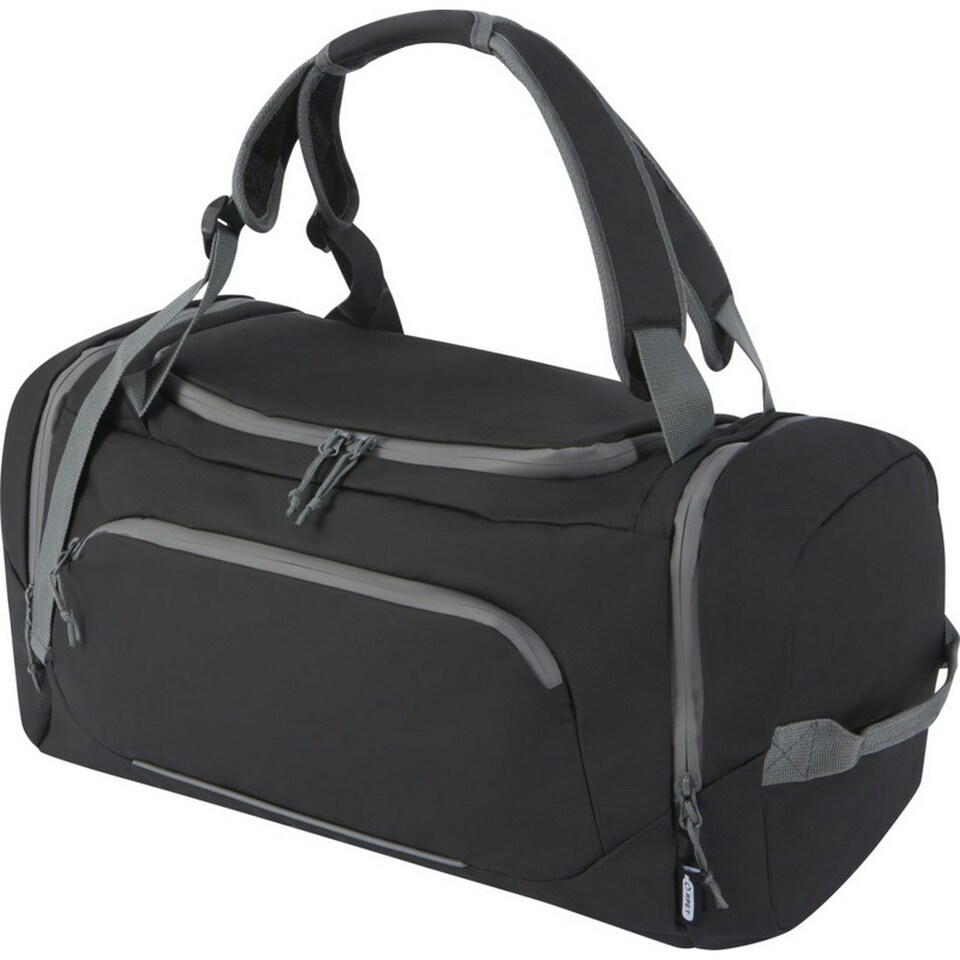 image 1 of Aqua 2 in 1 Water Resistant Recycled 35L Duffle Bag - Solid Black - One Size