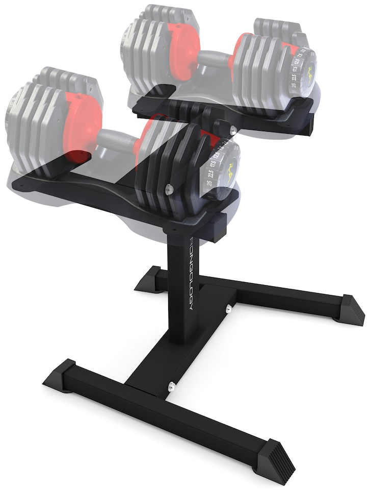 image 1 of Strongology Heavy Duty Steel upto 45kg Dumbbell Floor Stand Weights Rack