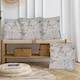 image 4 of Botanic Floral Soft Chenille 45cm x 45cm Silver Cushion Set of 4 | Silver | White | 45cm x 45cm x 10cm | 4