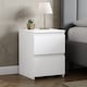 image 1 of Vida Designs Denver 2 Drawer Large Bedside Chest Cabinet Table Nightstand, White