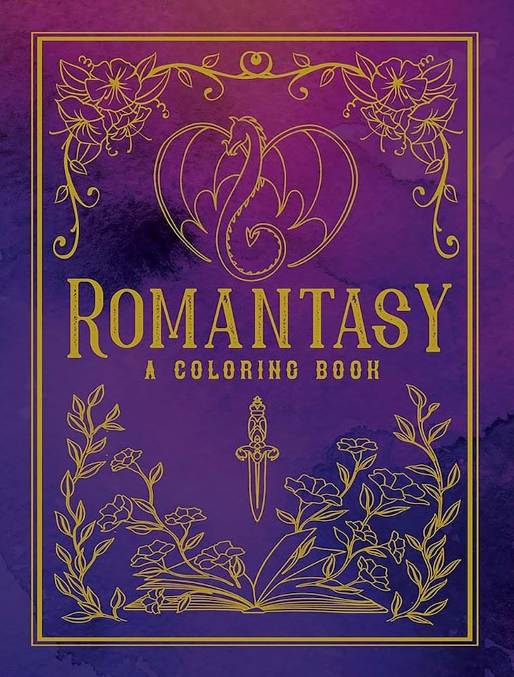 Romantasy Coloring Book by Ana Bidault