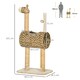 image 4 of PawHut Cat Tree Cute Giraffe Kitten Play Tower with Scratching Posts