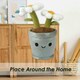 image 4 of Flowerpot Soft Toy Cute Plushie Huggable Cuddly Stuffed Toy Gift 30cm White