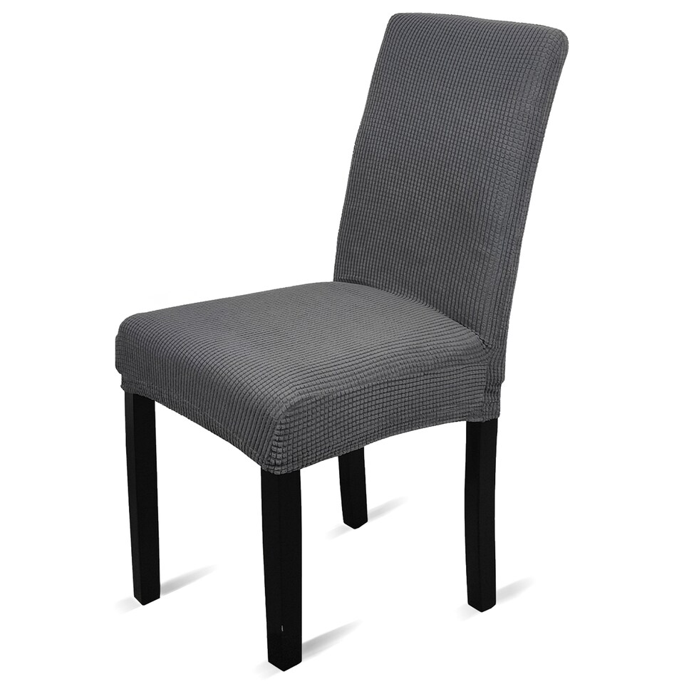 image 1 of Velvet Stretch Chair Covers, Spandex Dining Chair Slipcovers