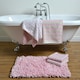 image 2 of Striped Bath Sheet - Pink/Green