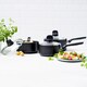 image 4 of GreenPan Memphis Non-Stick 16cm, 18cm & 20cm Saucepan Set