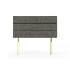 Milan Slate Grey Linen Headboard Single N/A