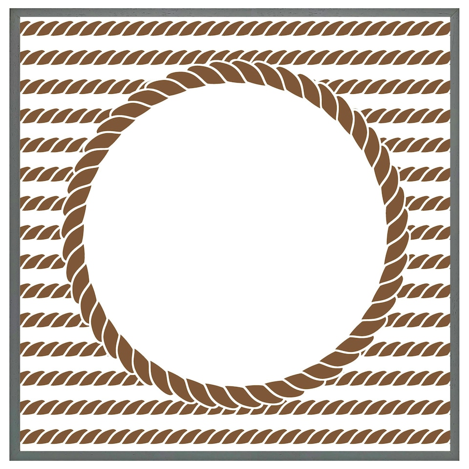 image 1 of Rope border (Picture Frame) Brown | XL
