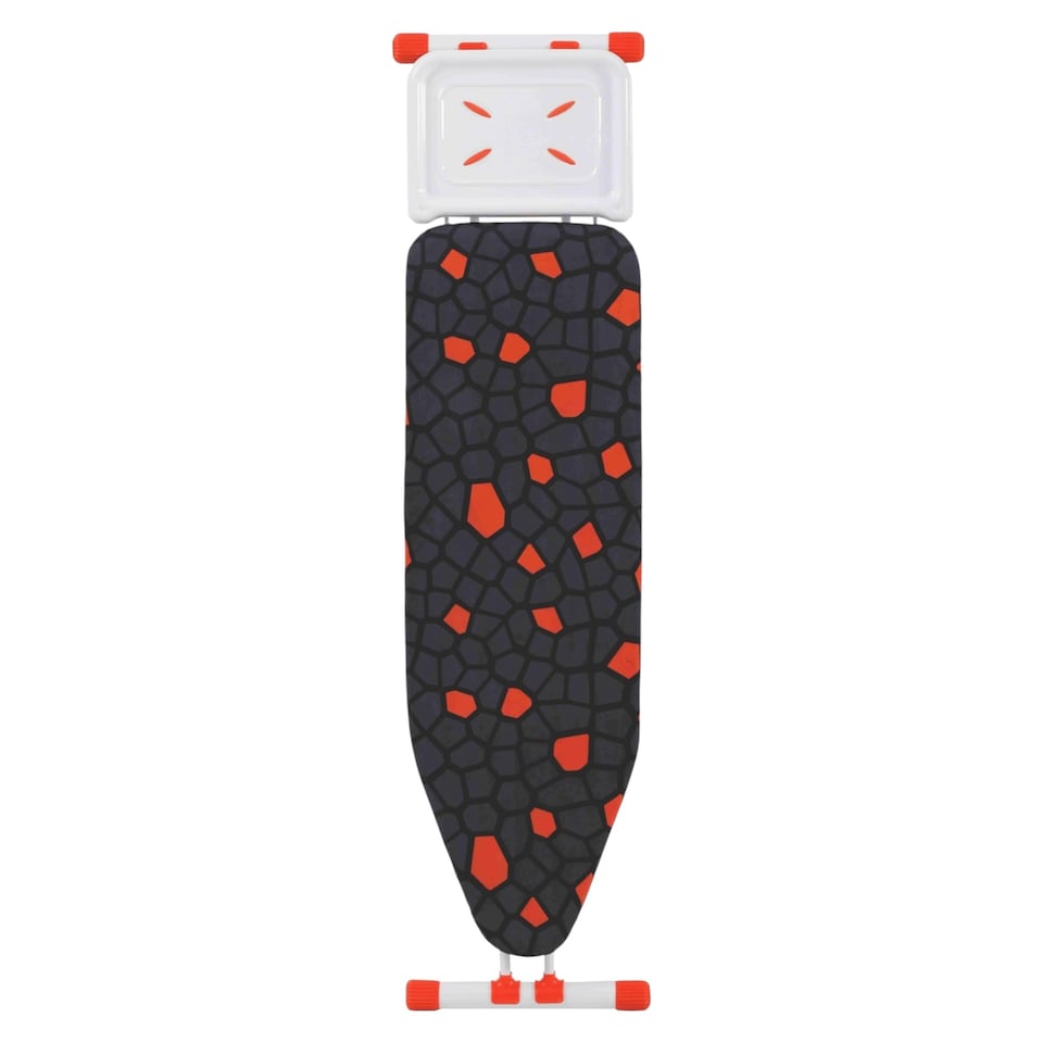 image 1 of TheOwnas Ironing Board. (114x36cm) Foldable Height Adjustable with Steam Iron Rest Cotton Cover.