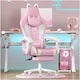 image 1 of Rattantree Ergonomic Gaming Chair with Massage Support & Footrest
