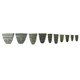 image 3 of 10pc Hammer Wedge Set Handle Slot Eye Repair Head Handles Mallet TE837