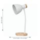 image 6 of First Choice Lighting Set of 2 Clark Natural Wood with White Table or Bedside Lamps White | Brown