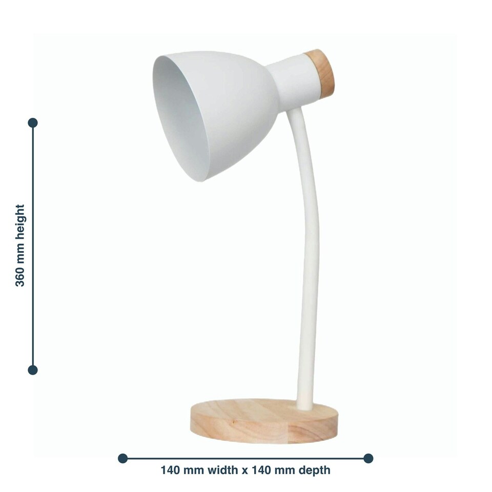 image 1 of First Choice Lighting Set of 2 Clark Natural Wood with White Table or Bedside Lamps White | Brown