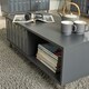 image 5 of Coffee Table 1 Drawer High Gloss Living Room Storage Furniture 1 Meter Wide Grey