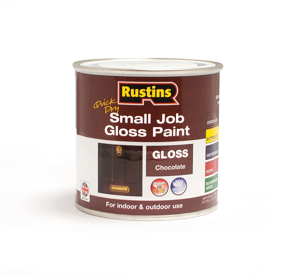 image 1 of Rustins Quick Dry Small Job Gloss Paint Chocolate 250ml
