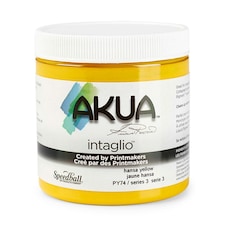 Speedball Intaglio Water Based Printing Ink, Hansa Yellow, 8oz