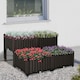 image 2 of Outsunny 4-piece Elevated Flower Bed Vegetable Herb Planter Plastic