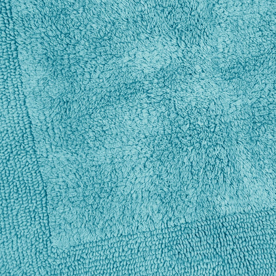 image 1 of Heavyweight Reversible Bath Mat Rug 53 x 85cm - Turquoise