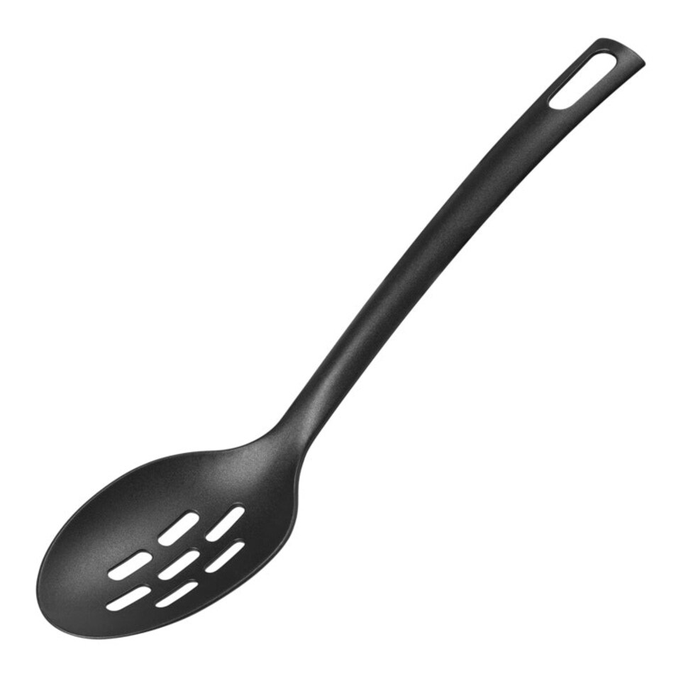image 1 of Chef Aid Slotted Cooking Spoon - Black - One Size