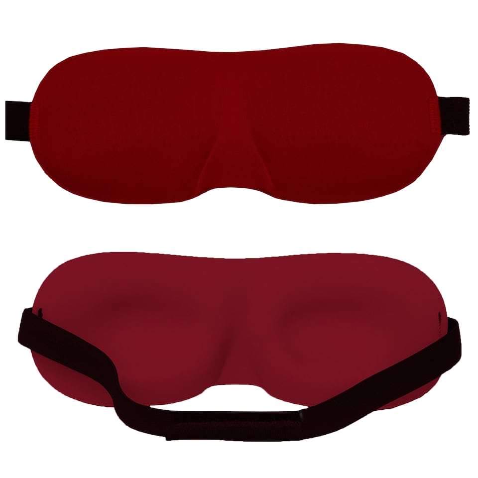 image 1 of 3D Sleep Eye Mask with Adjustable Strap Luxury Blindfold Sleep Mask