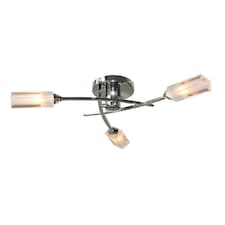 Icarus Polished Chrome Semi Flush Ceiling Light